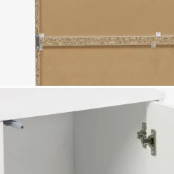 Modulares Regal Holzdekor 3 Elemente - 2 Türen 8 offene Fächer