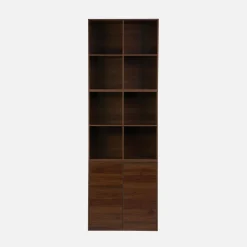 Modulares Regal Holzdekor 3 Elemente - 2 Türen 8 offene Fächer