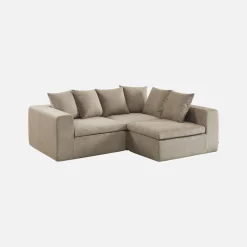 Modulares 3-Sitzer Sofa mit Chenille-Bezug