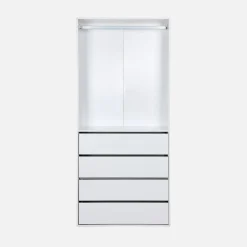 Modul mit 4 Schubladen und Kleiderschrank