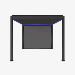 Motorisierte Pergola mit Lamellendach Triomphe 3x4m LED-Beleuchtung + Markise 3 m