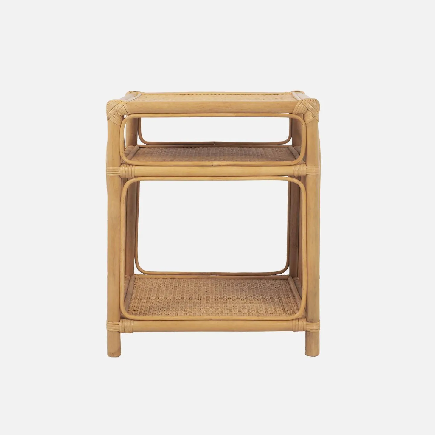 Nachttisch aus Rattan 1 Ablage 1 Nische