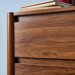 Nachttisch Holzdekor 2 Schubladen