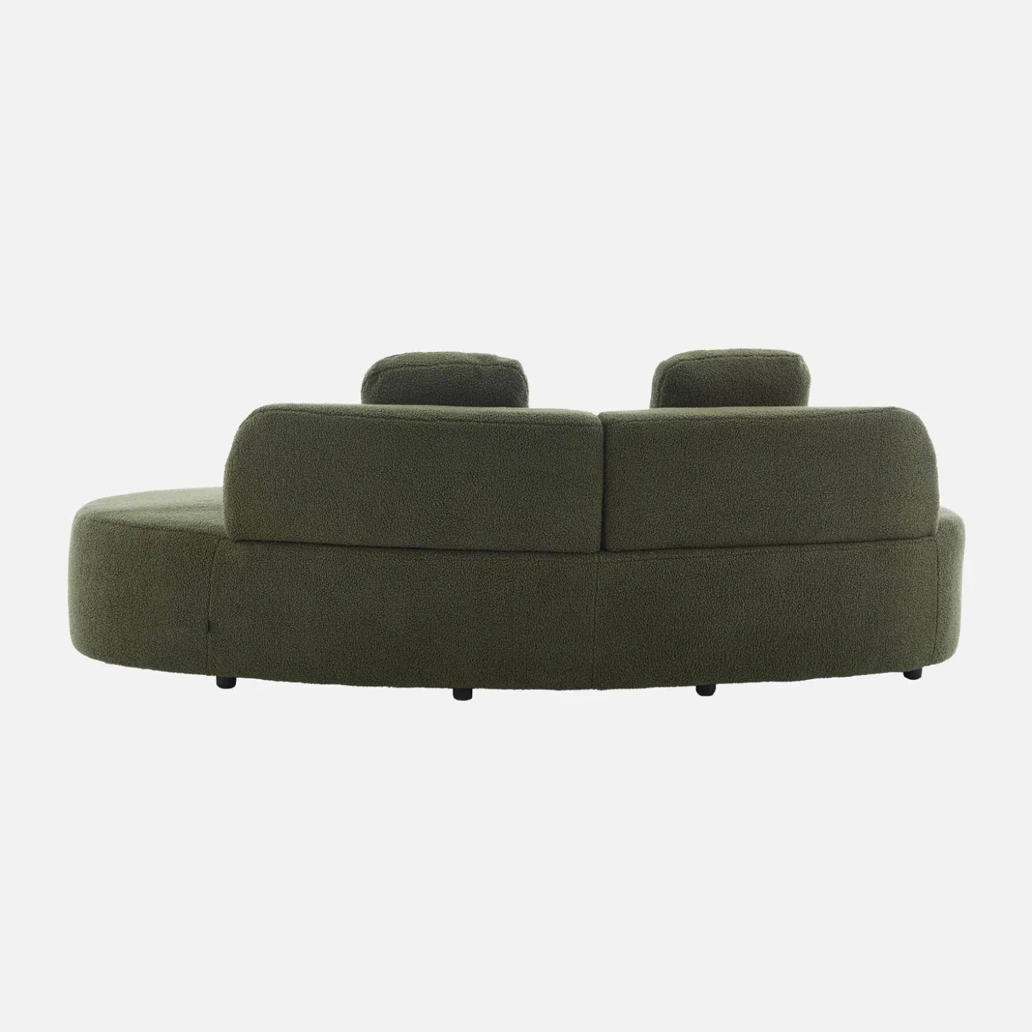 Organisches Sofa, 3-Sitzer mit Bouclé-Bezug
