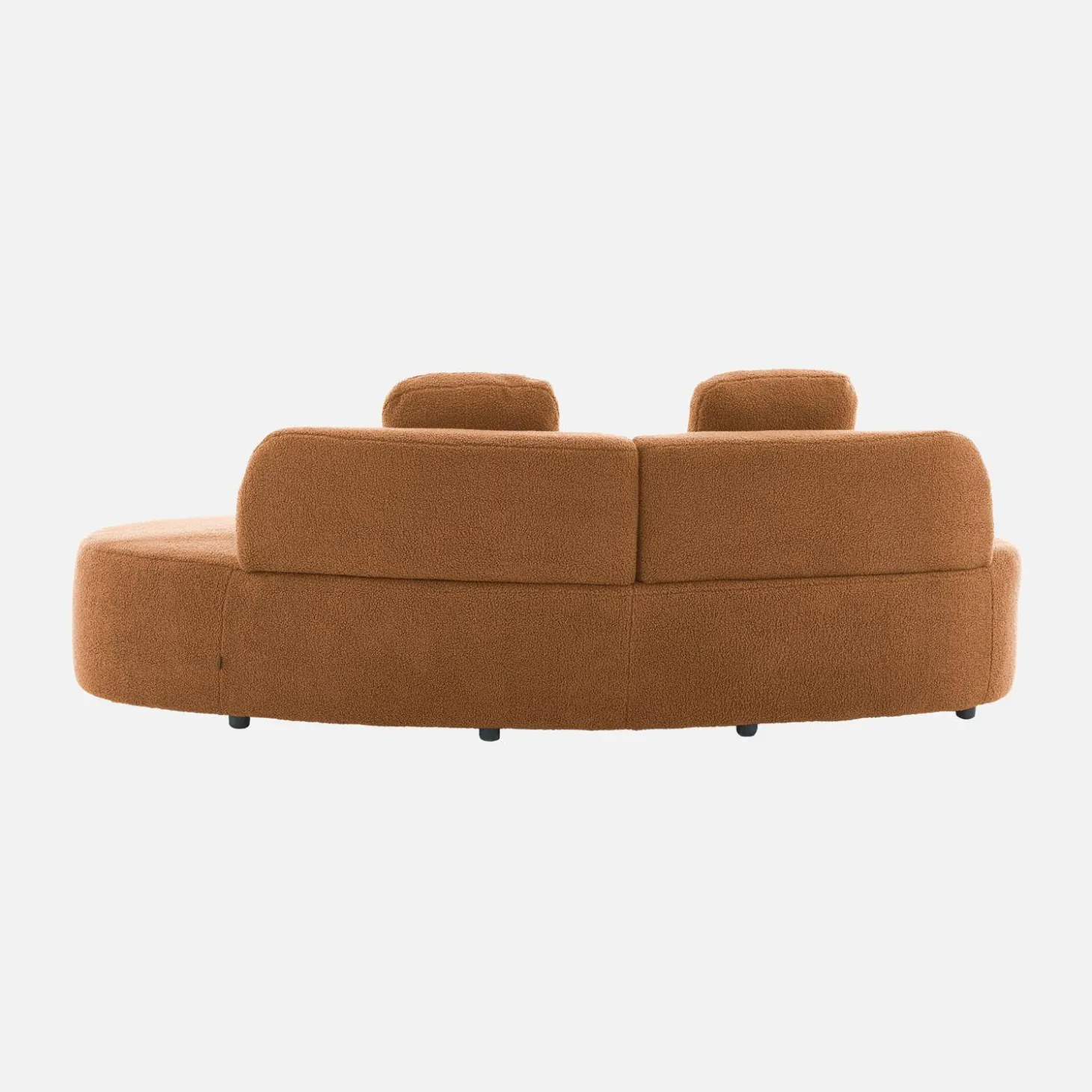 Organisches Sofa, 3-Sitzer mit Bouclé-Bezug