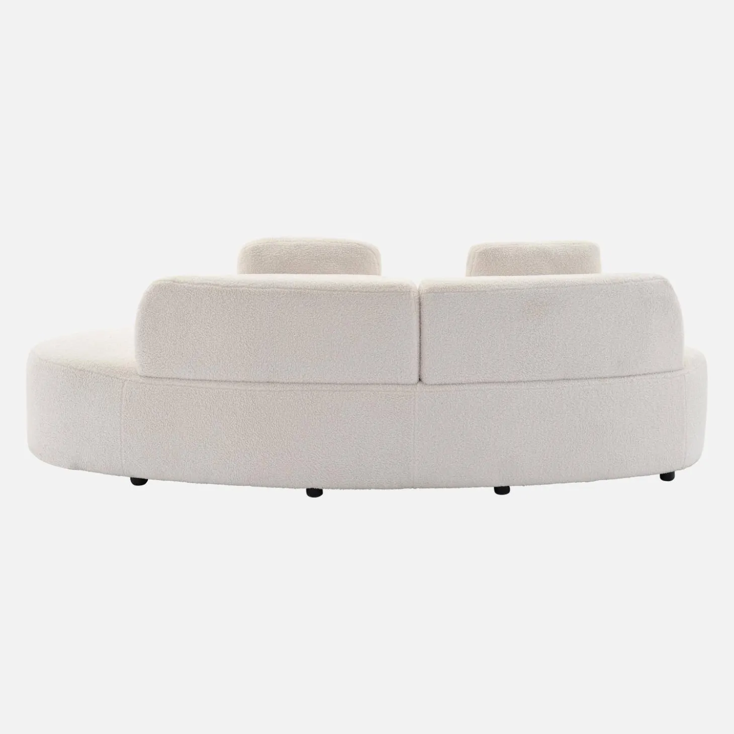 Organisches Sofa, 3-Sitzer mit Bouclé-Bezug