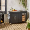 Outdoor-Grillablagewagen aus Stahl