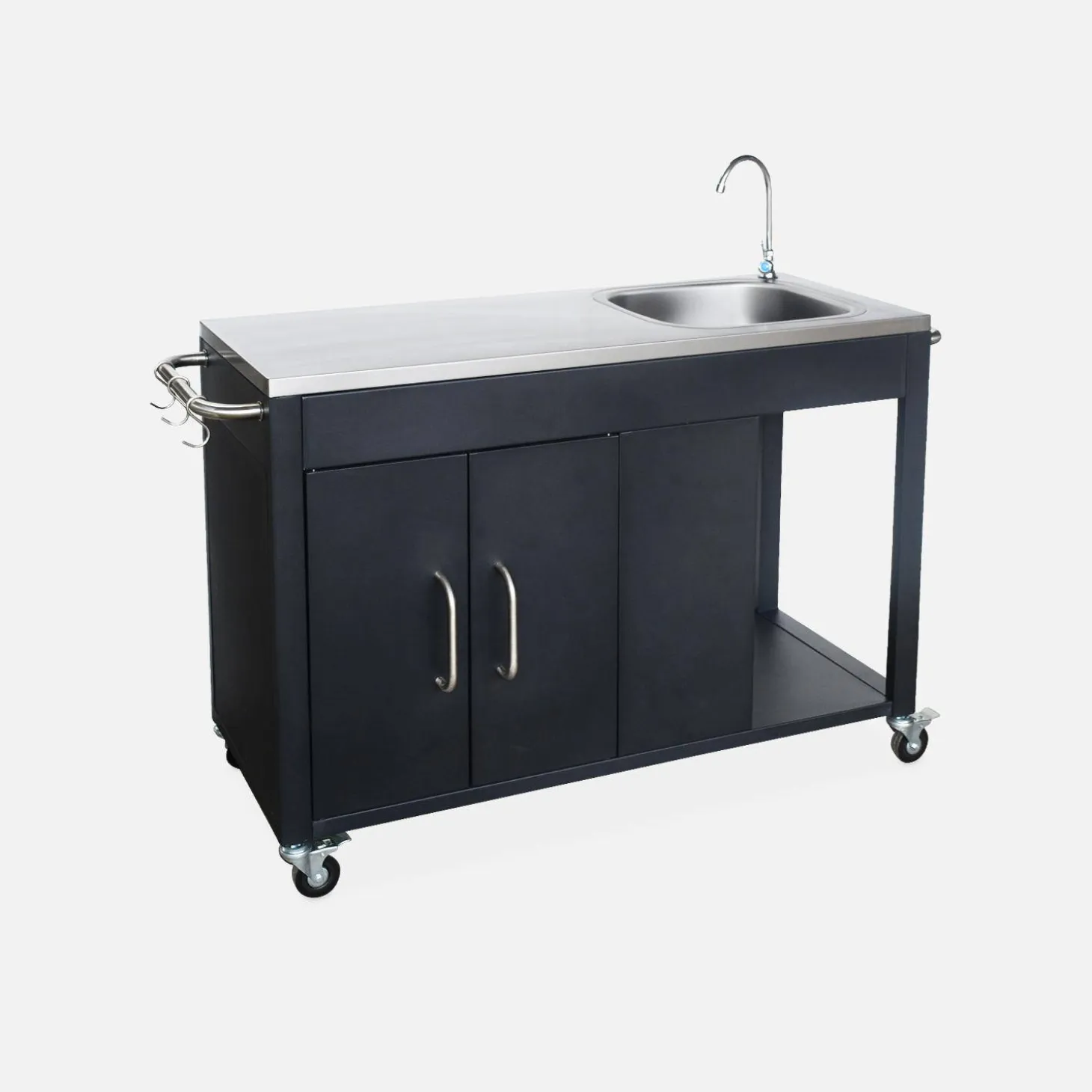 Outdoor-Grillablagewagen aus Stahl