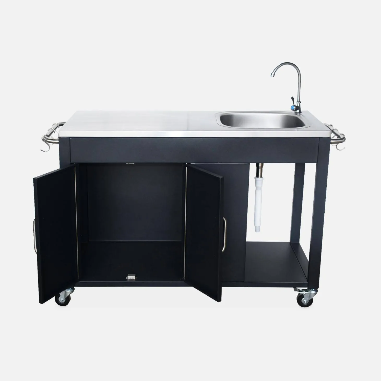 Outdoor-Grillablagewagen aus Stahl