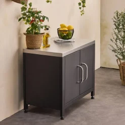 Outdoor-Küche aus Stahl L80 cm