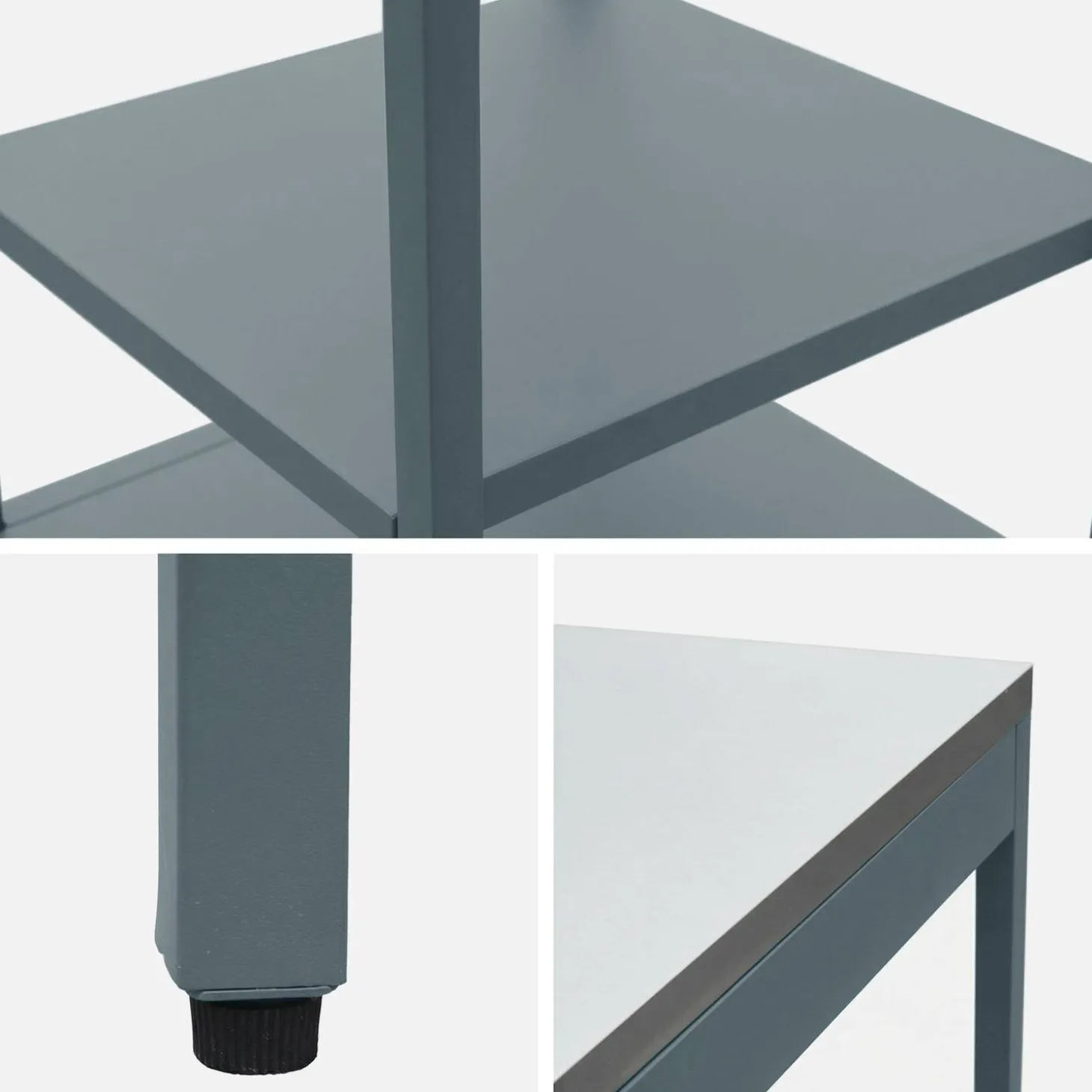 Outdoor-Küche aus Stahl mit 2 Regalböden L 49 cm