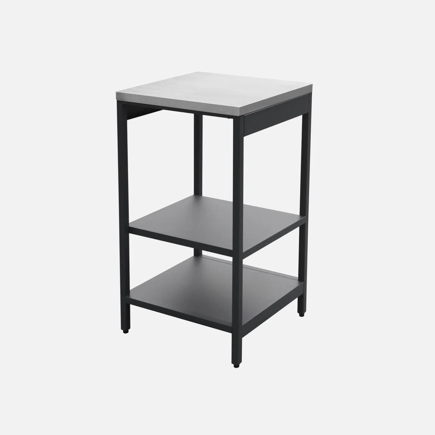 Outdoor-Küche aus Stahl mit 2 Regalböden L 49 cm