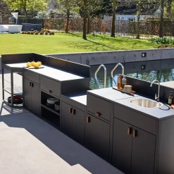 Outdoor-Küche 6 Module Stahl