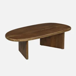 Ovaler Couchtisch aus Mangoholz
