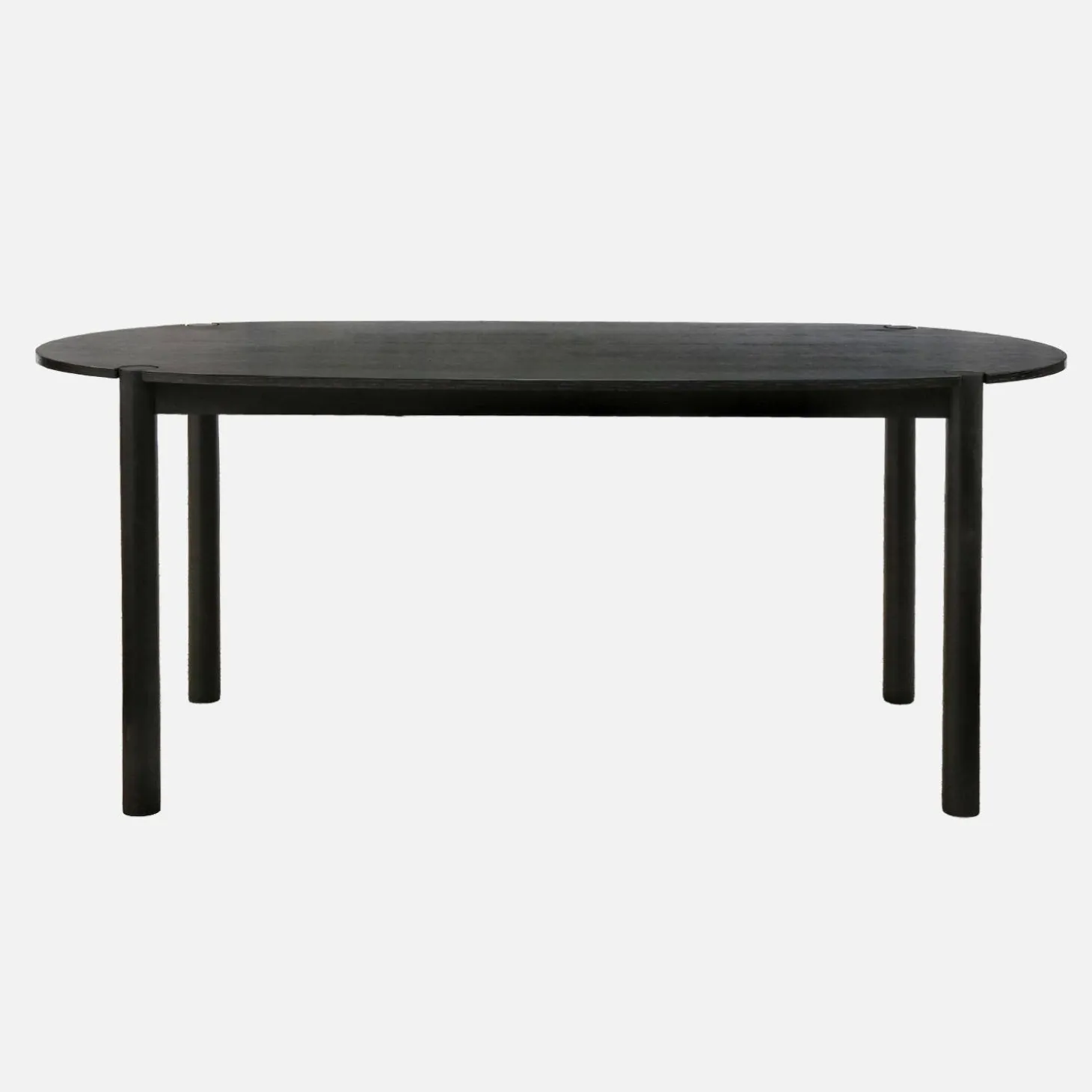 Ovaler Esstisch 180 cm aus Heveaholz für 6 Personen