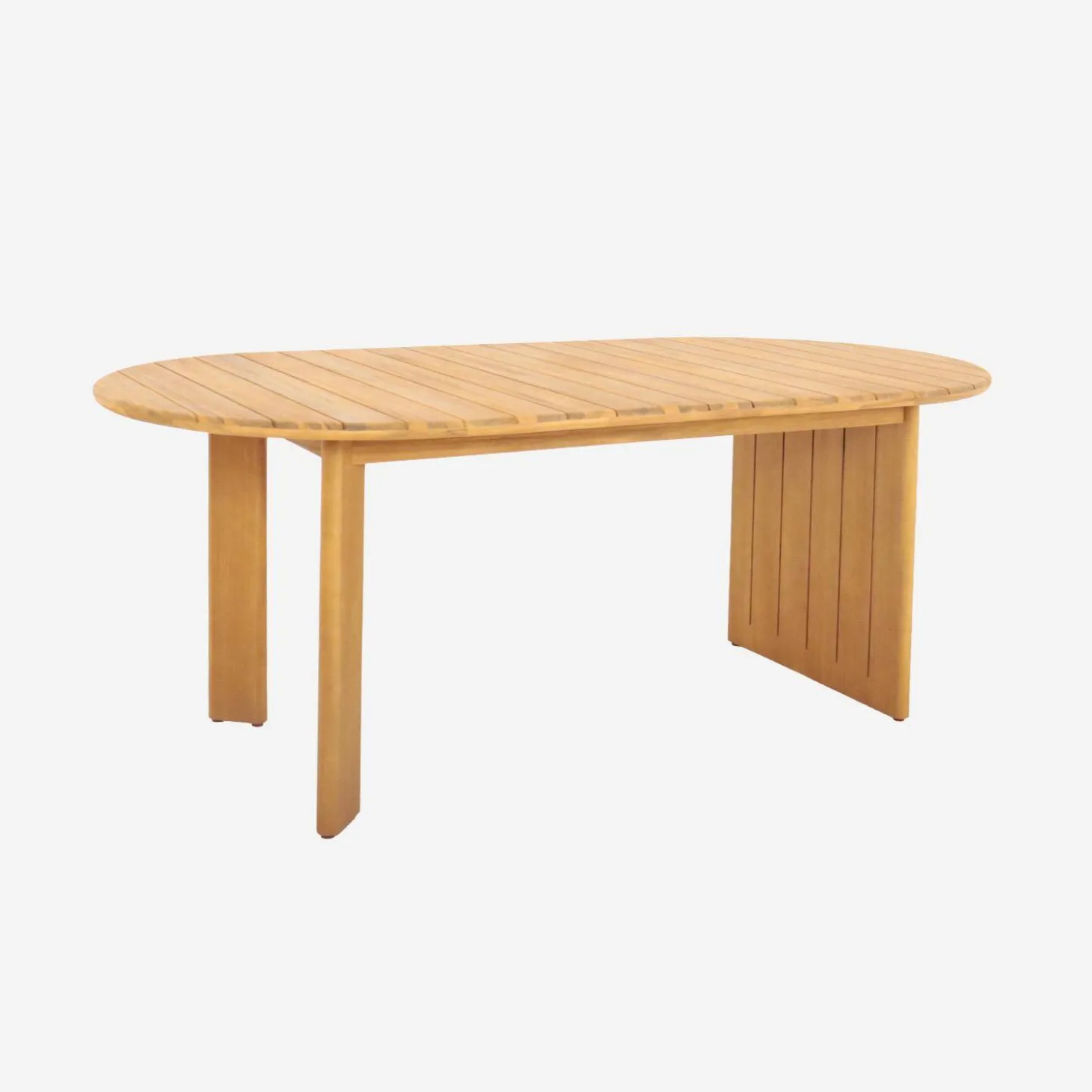 Ovaler Gartentisch aus Akazienholz 200cm für 6 Personen