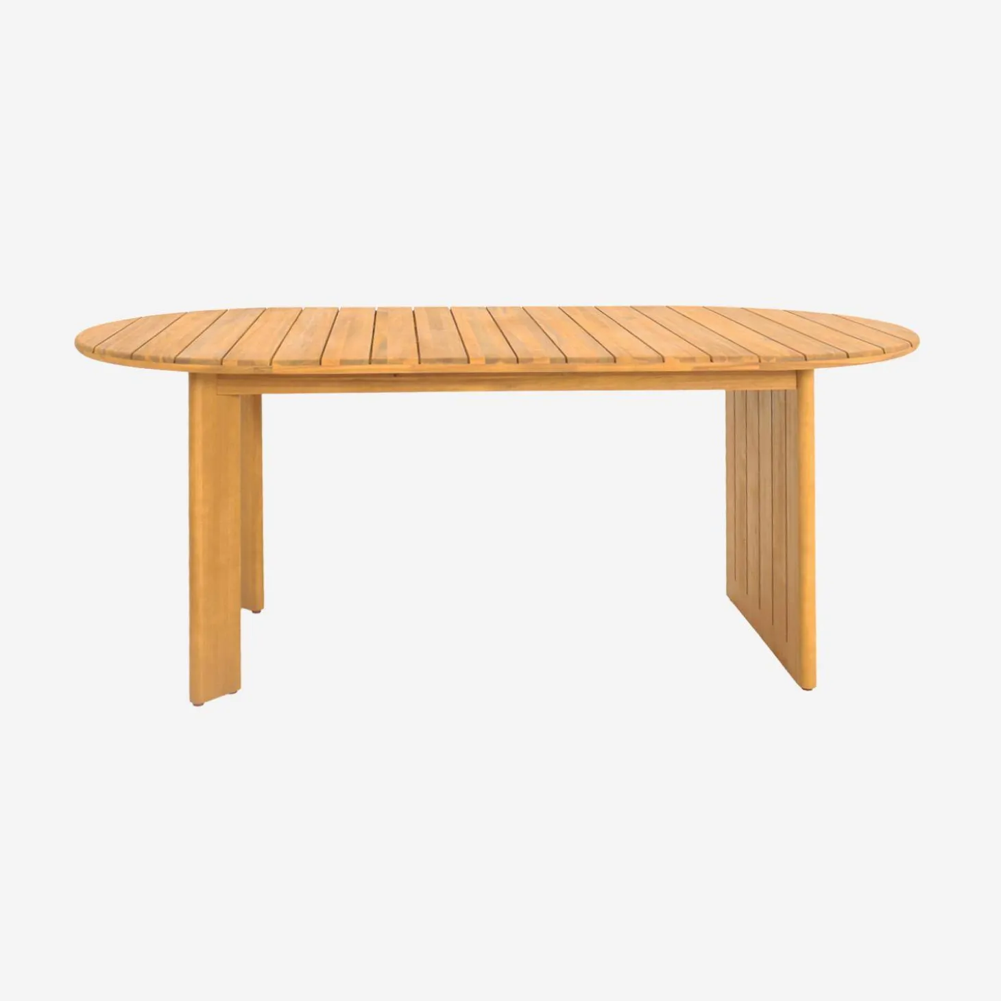 Ovaler Gartentisch aus Akazienholz 200cm für 6 Personen