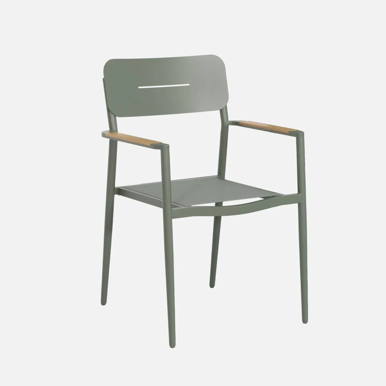 Ovaler verlängerbarer Gartentisch 220/280cm aus Aluminium + 8 Sessel