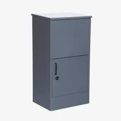 Paketbox 56 cm aus verzinktem Stahl mit Schloss.