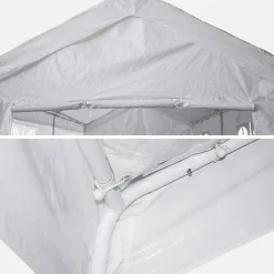 Partyzelt Empfangszelt 3x9m Tür + Reißverschluss 27m²