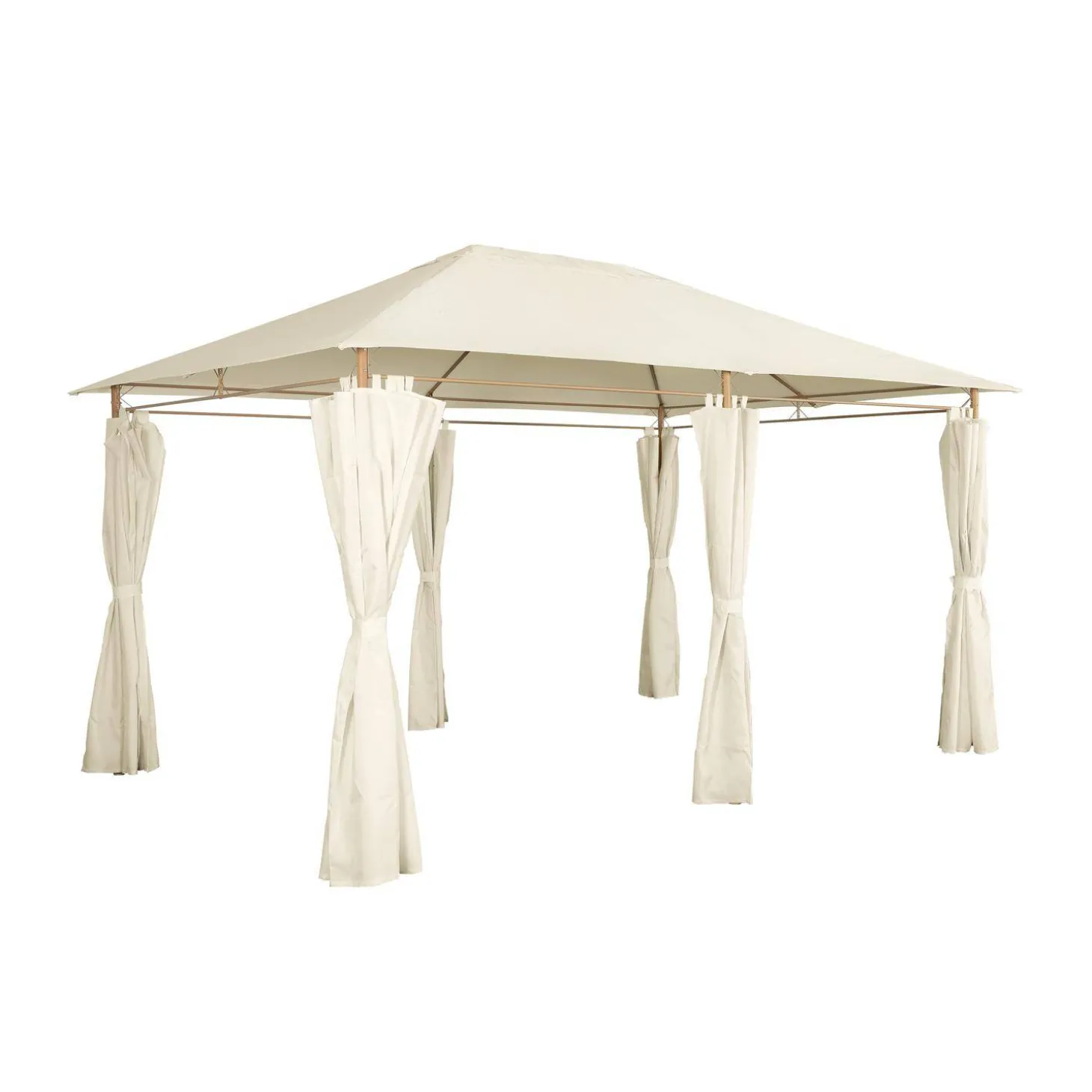Pavillon 3 x 4 m mit Vorhängen