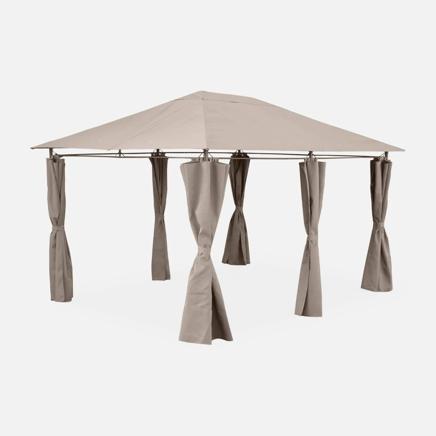 Pavillon 3 x 4 m mit Vorhängen