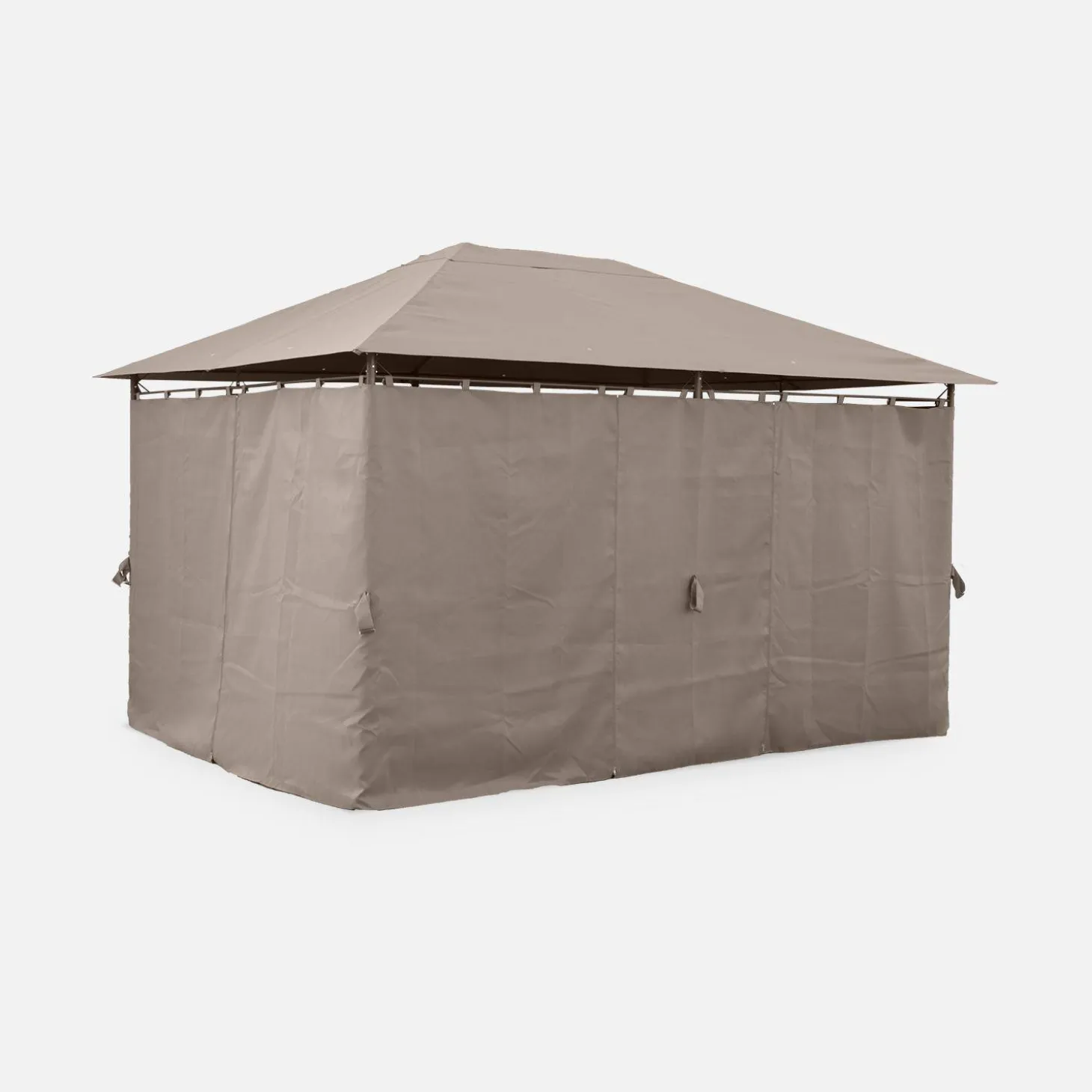 Pavillon 3 x 4 m mit Vorhängen