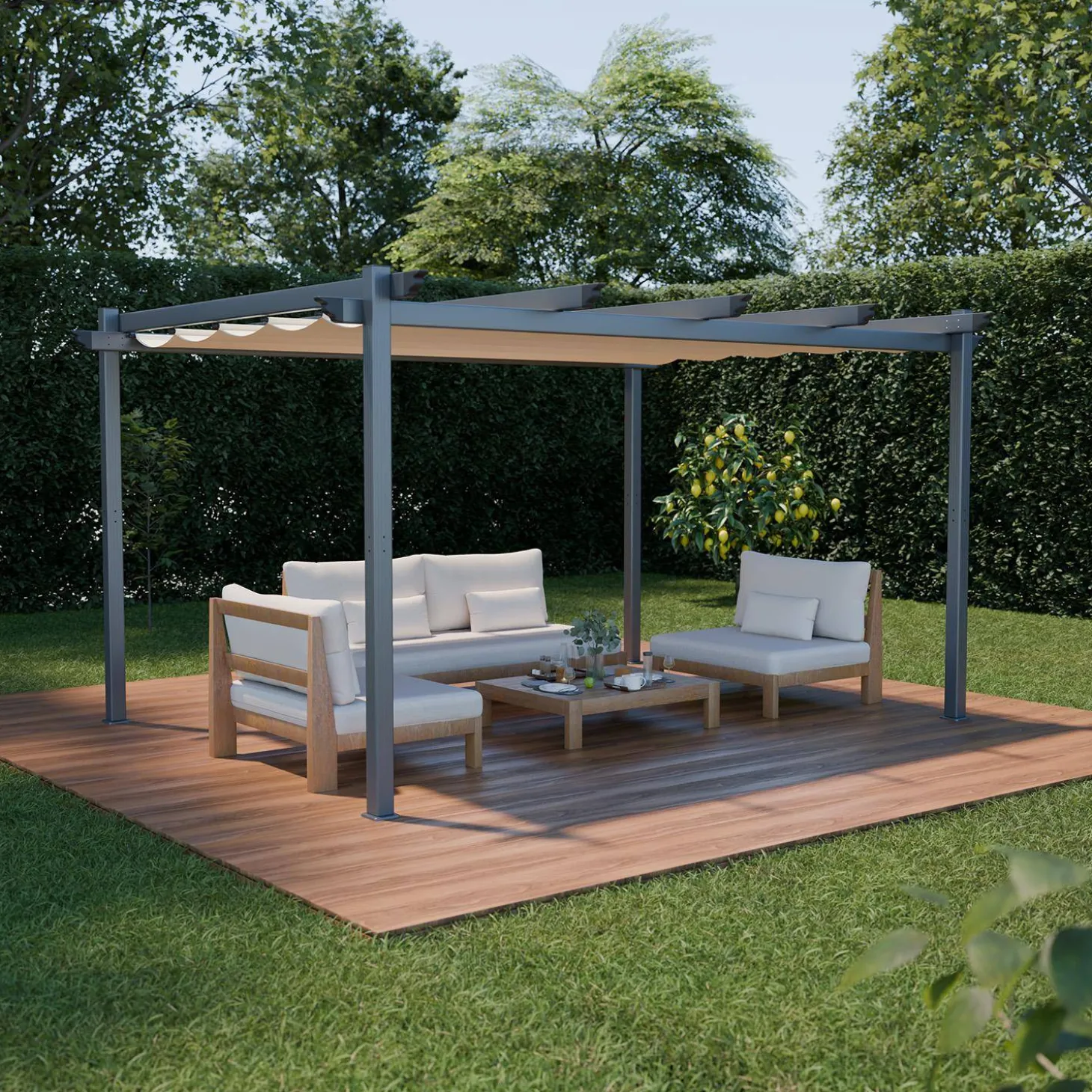 Pergola Aluminium 3x4 m - Isla