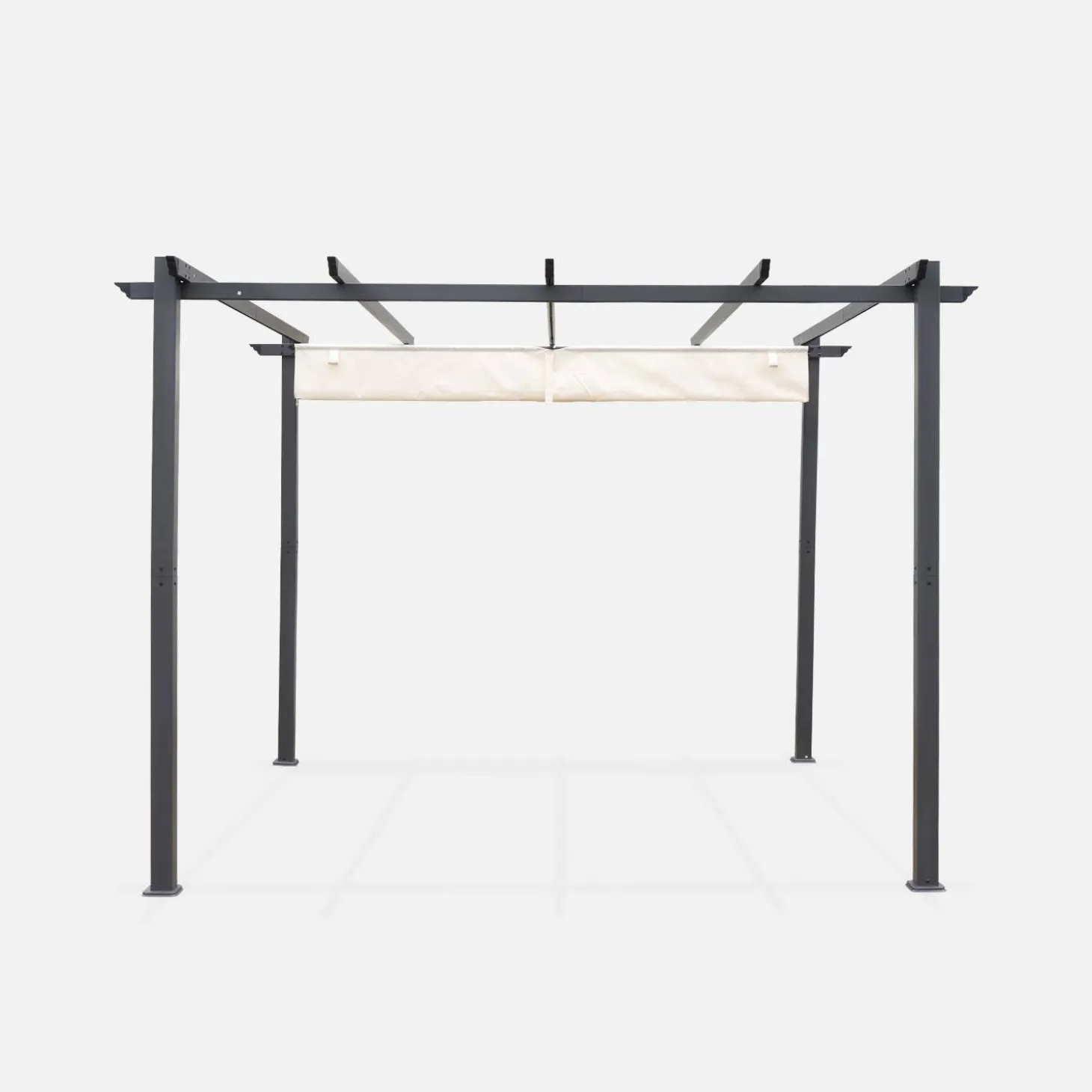 Pergola, Aluminium, 3x3m, Schiebedach