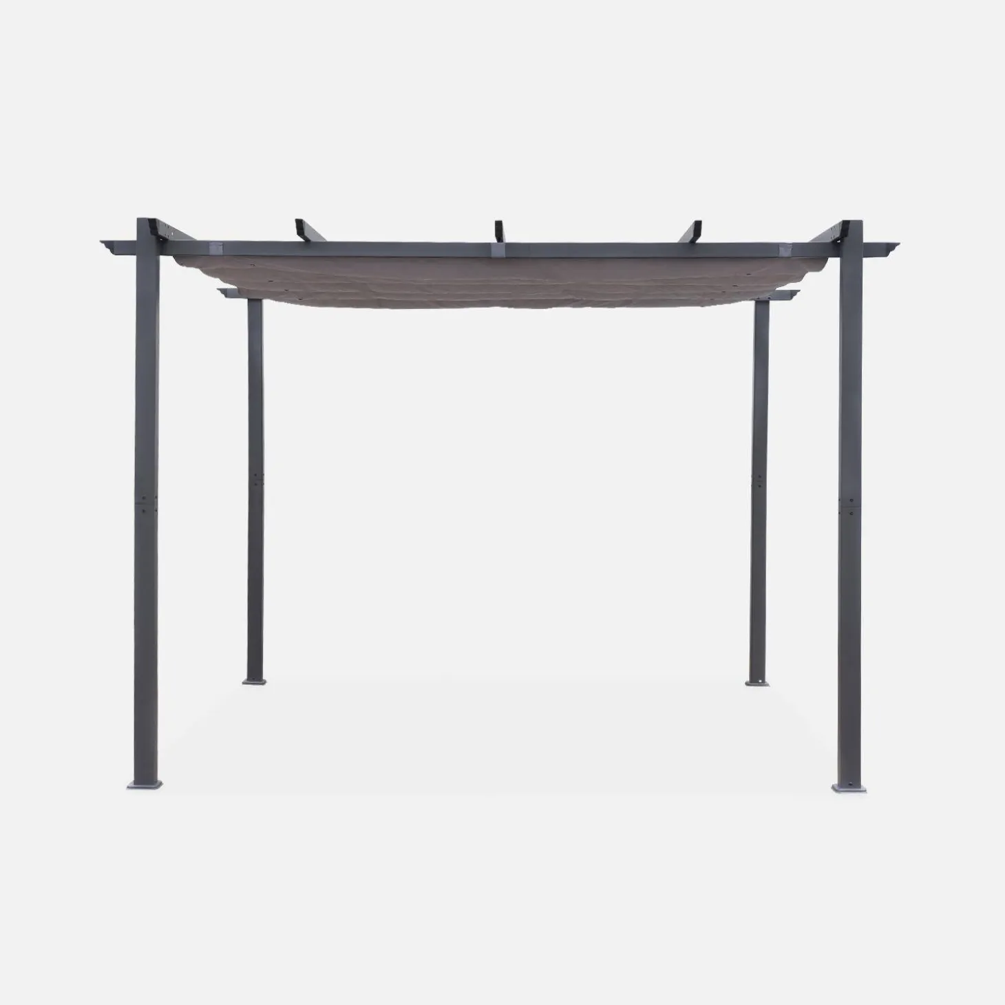 Pergola, Aluminium, 3x3m, Schiebedach