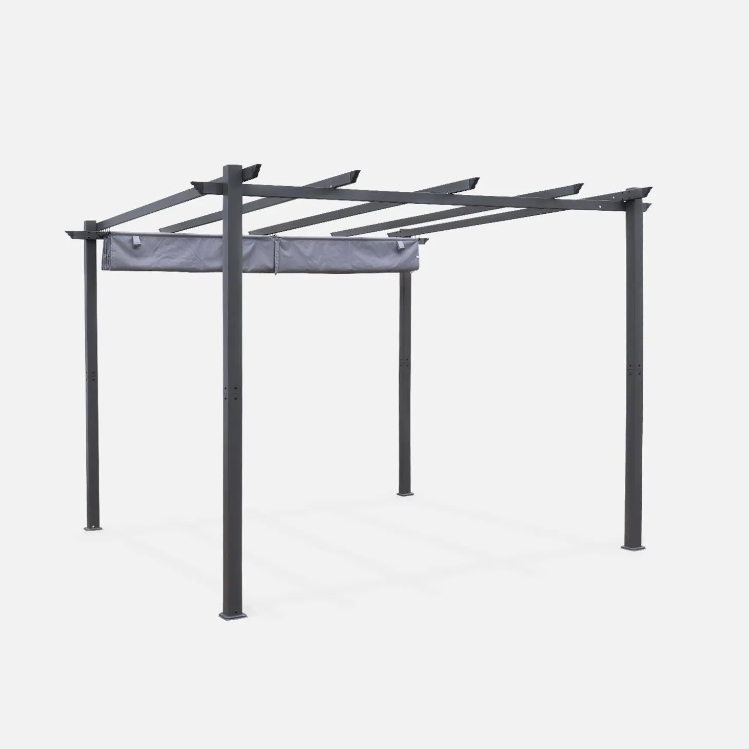Pergola, Aluminium, 3x3m, Schiebedach