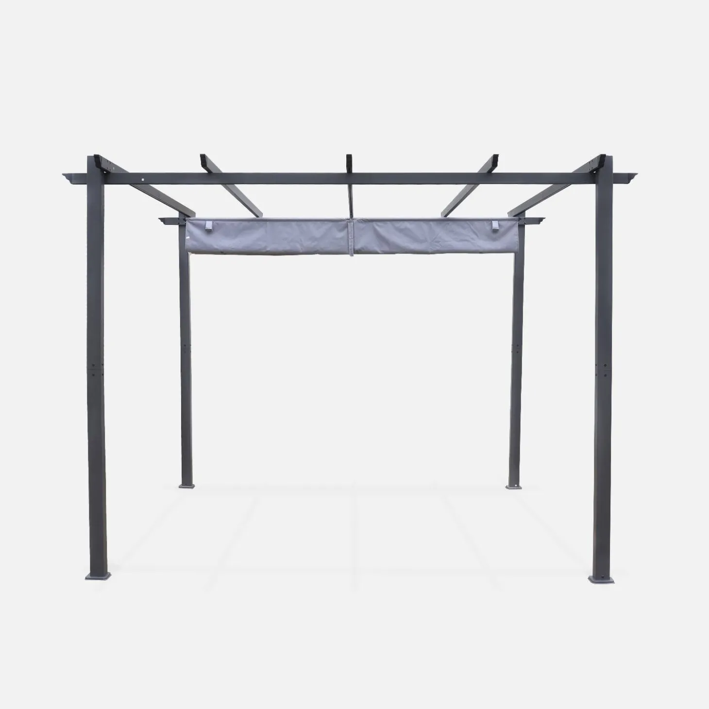Pergola, Aluminium, 3x3m, Schiebedach