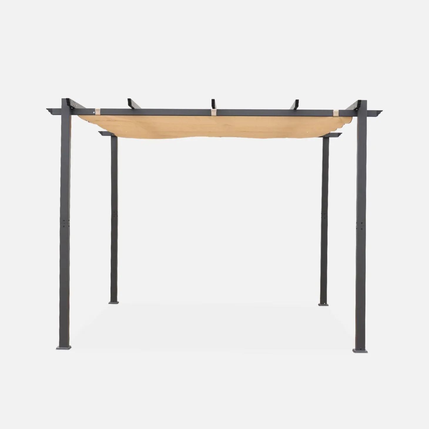 Pergola, Aluminium, 3x3m, Schiebedach