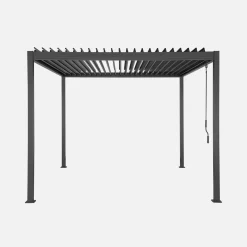 Pergola mit Lamellendach Flash 3x3m Aluminium und Stahl