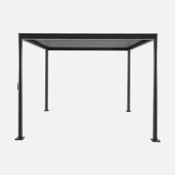 Pergola mit Lamellendach Imperial 3x3m Aluminium und Stahl