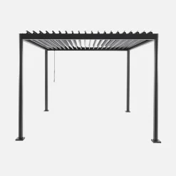 Pergola mit Lamellendach Imperial 3x3m Aluminium und Stahl