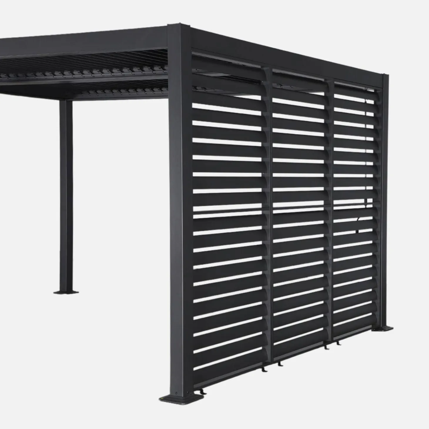 Pergola mit Lamellendach Palace 3x4m + 3 Lamellenwände 100cm