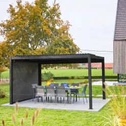 Pergola mit Lamellendach Palace 3x4m + Markise 3m