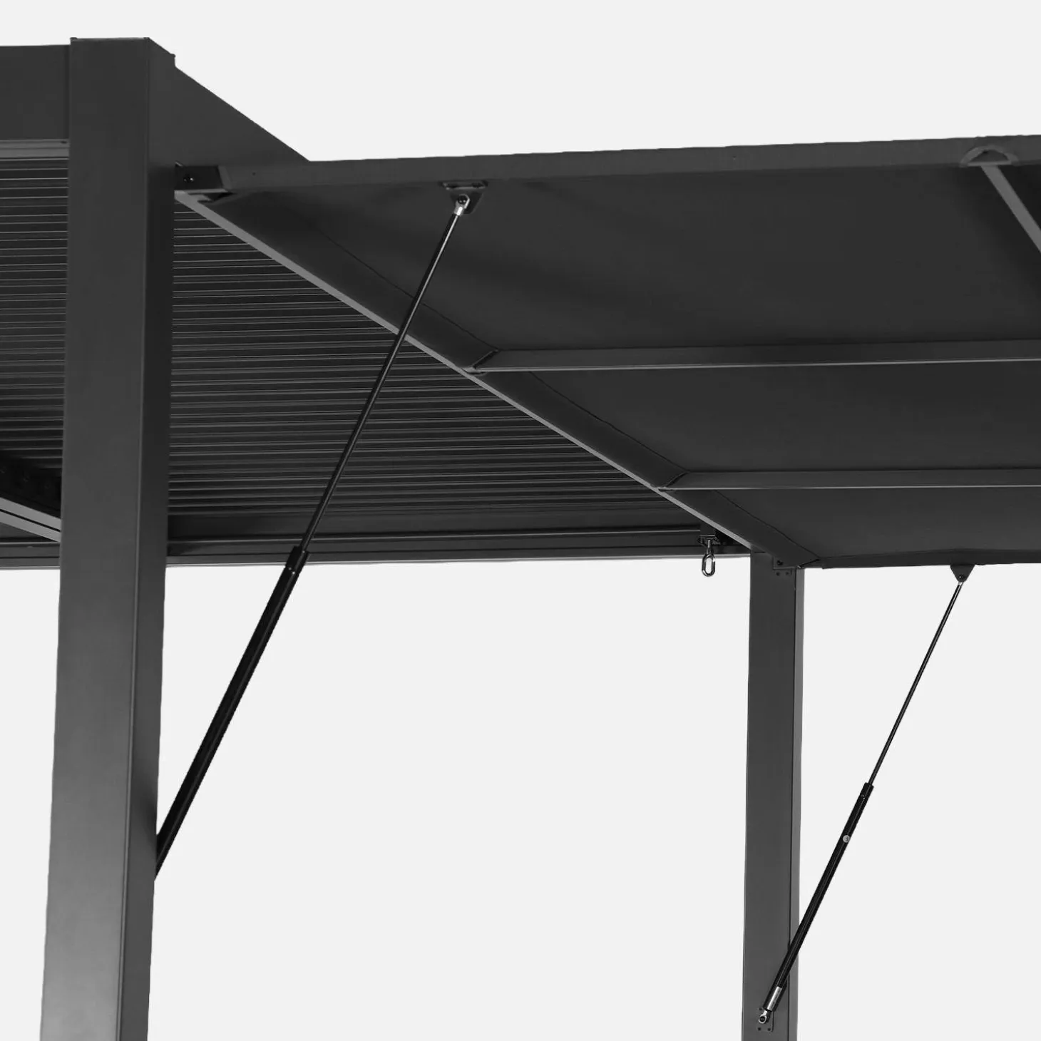 Pergola mit Lamellendach Palace 3x4m mit Vordach 4m