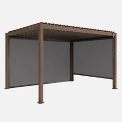 Pergola mit Lamellendach Triomphe 3x4m + Markise 3m + Markise 4m