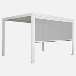 Pergola mit Lamellendach Triomphe 3x4m mit 1 Markise 4m