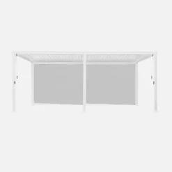 Pergola mit Lamellendach Triomphe 3x6m mit 2 Markisen 3m