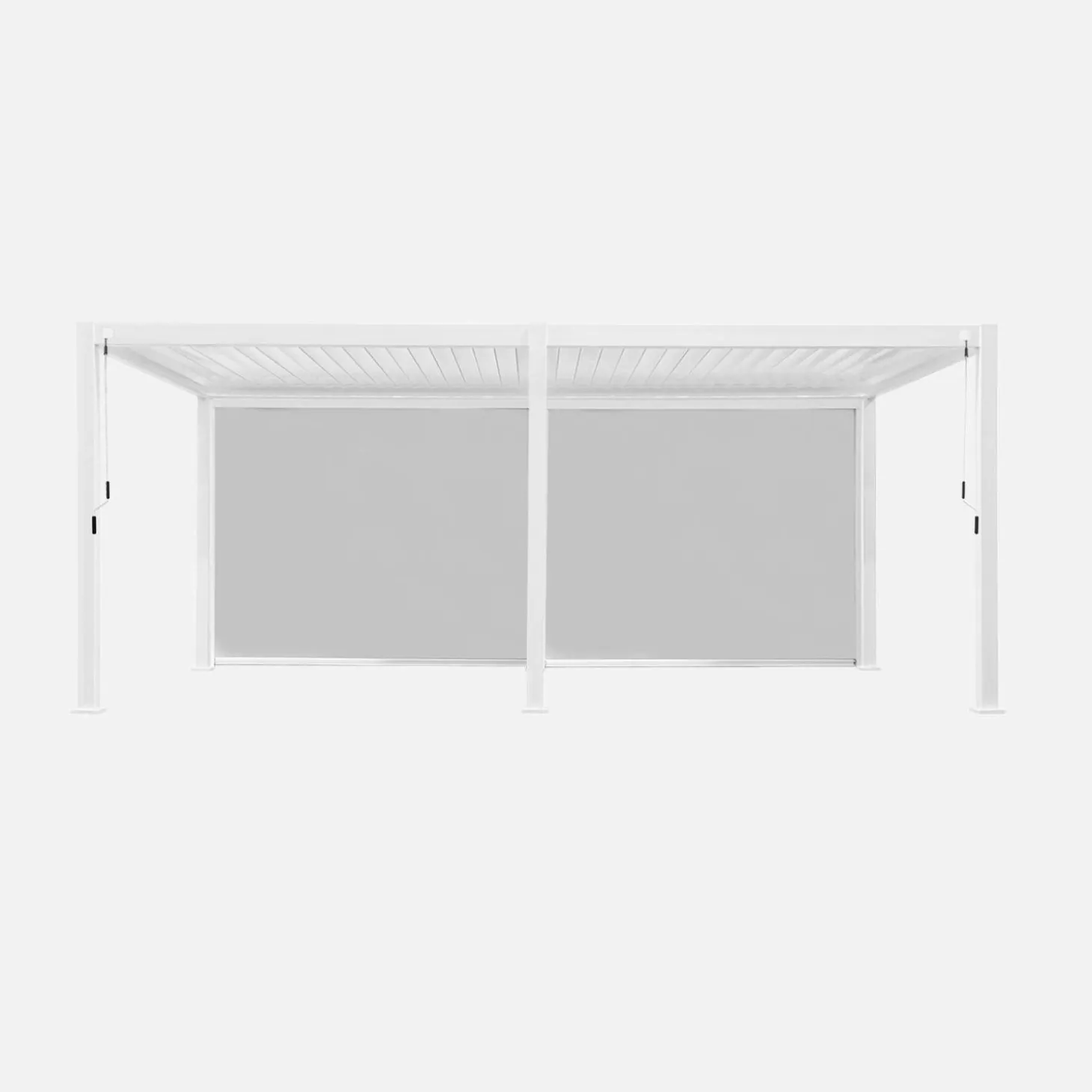 Pergola mit Lamellendach Triomphe 3x6m mit 2 Markisen 3m