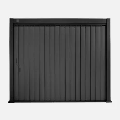 Pergola mit Lamellendach Triomphe 3x4m + verstellbare senkrechte Lamellenwand 3m