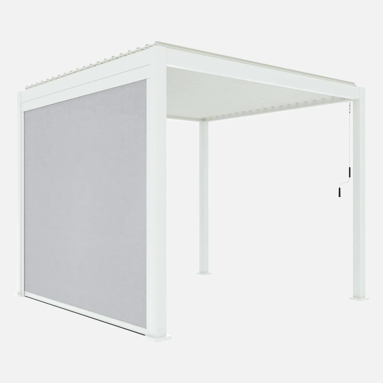 Pergola mit Lamellendach Triomphe 3x3m V2 mit Markise 3m