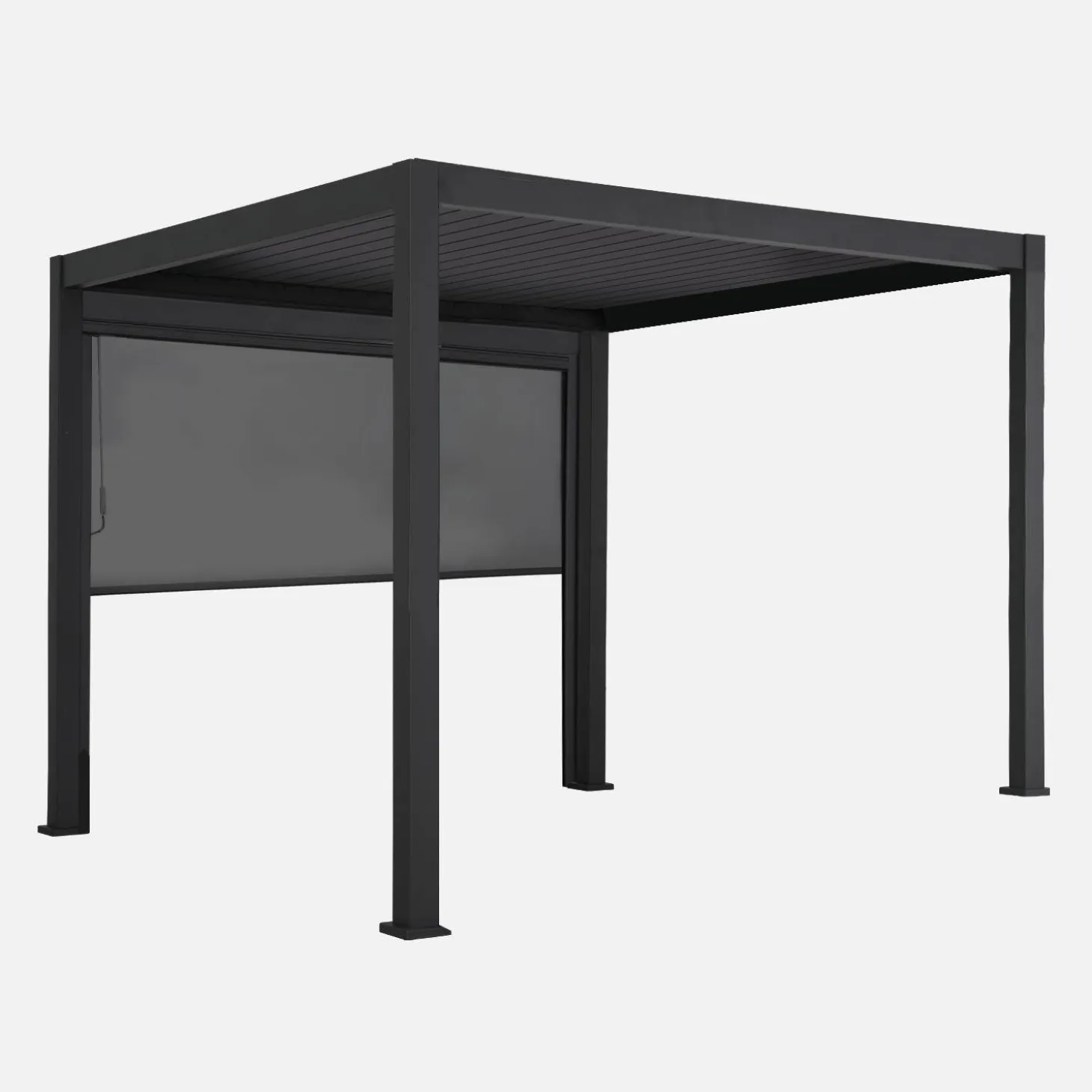 Pergola mit Lamellendach Triomphe 3x3m V2 mit Markise 3m