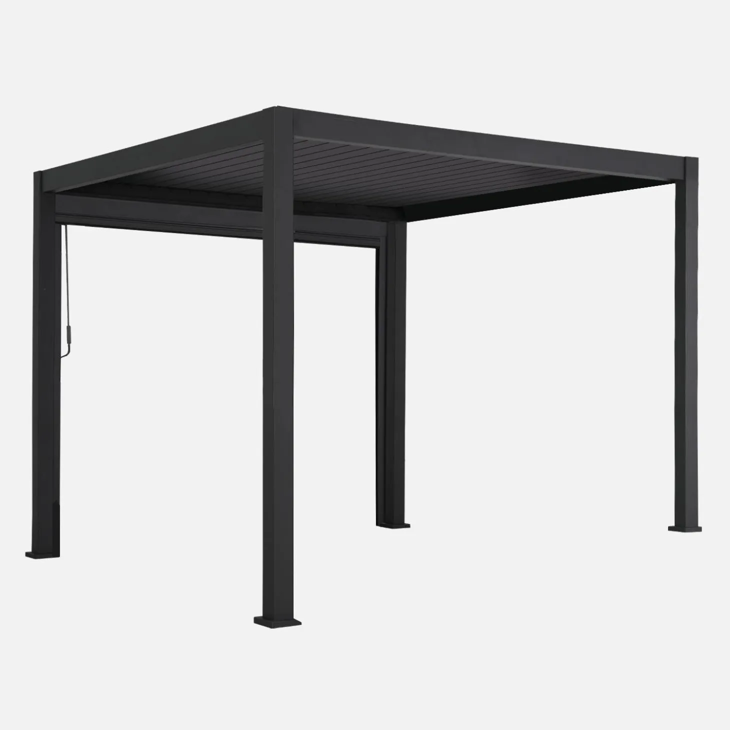 Pergola mit Lamellendach Triomphe 3x3m V2 mit Markise 3m