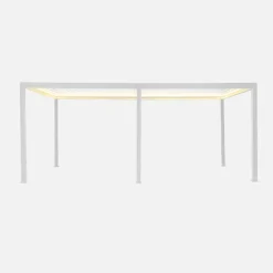 Pergola mit motorisiertem Lamellendach und LED-Beleuchtung Triomphe 3x6m