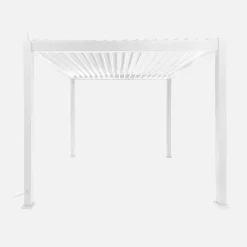 Pergola mit motorisiertem Lamellendach und LED-Beleuchtung Triomphe 3x3m