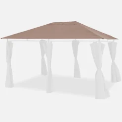 Pergola Tuch Leinwand für Pergola Divio 3x4m